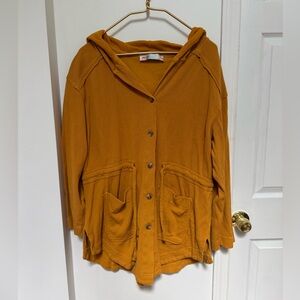 Free people beach hooded cardigan